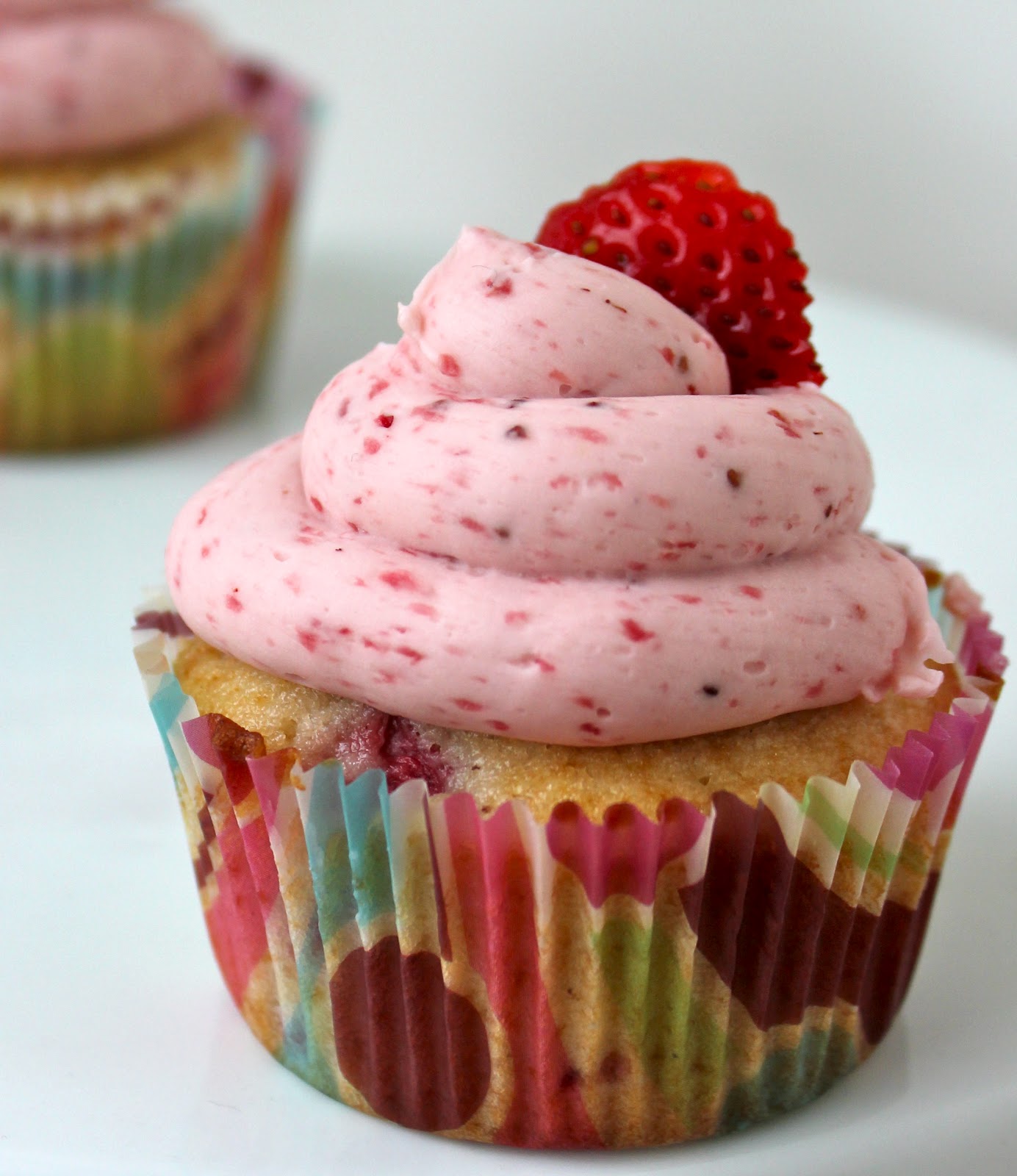 Strawberry Buttercream Cupcake