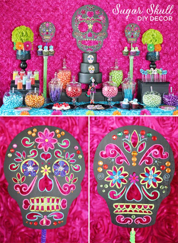 Sugar Skull Day of the Dead Decorations