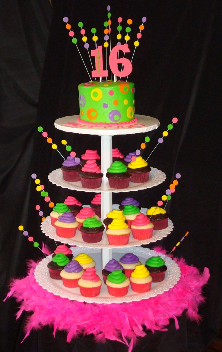 Sweet 16 Cupcake Tower