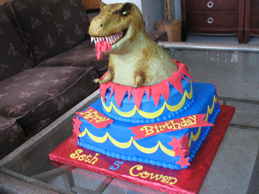 T-Rex Birthday Cake