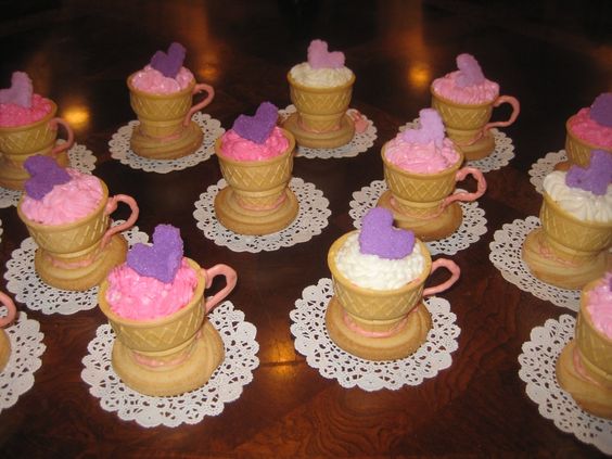 Tea Party Birthday Cup Cake Tea Party Birthday Cup Cake