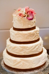 Textured Buttercream Wedding Cake