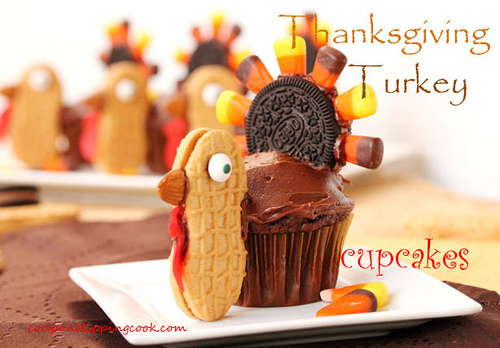 Thanksgiving Turkey Cupcakes