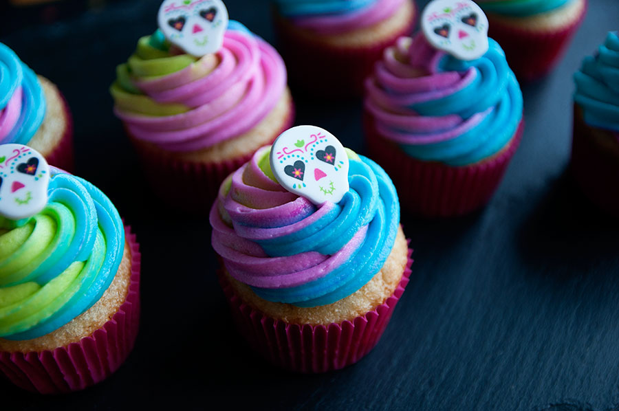 The Day of the Dead Sugar Skull Cupcake