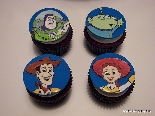 Toy Story Character Cupcakes