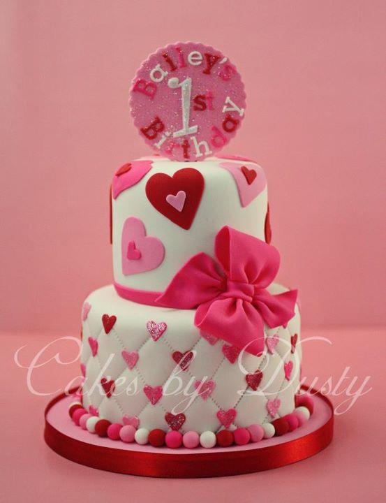 Valentine Heart Birthday Cake