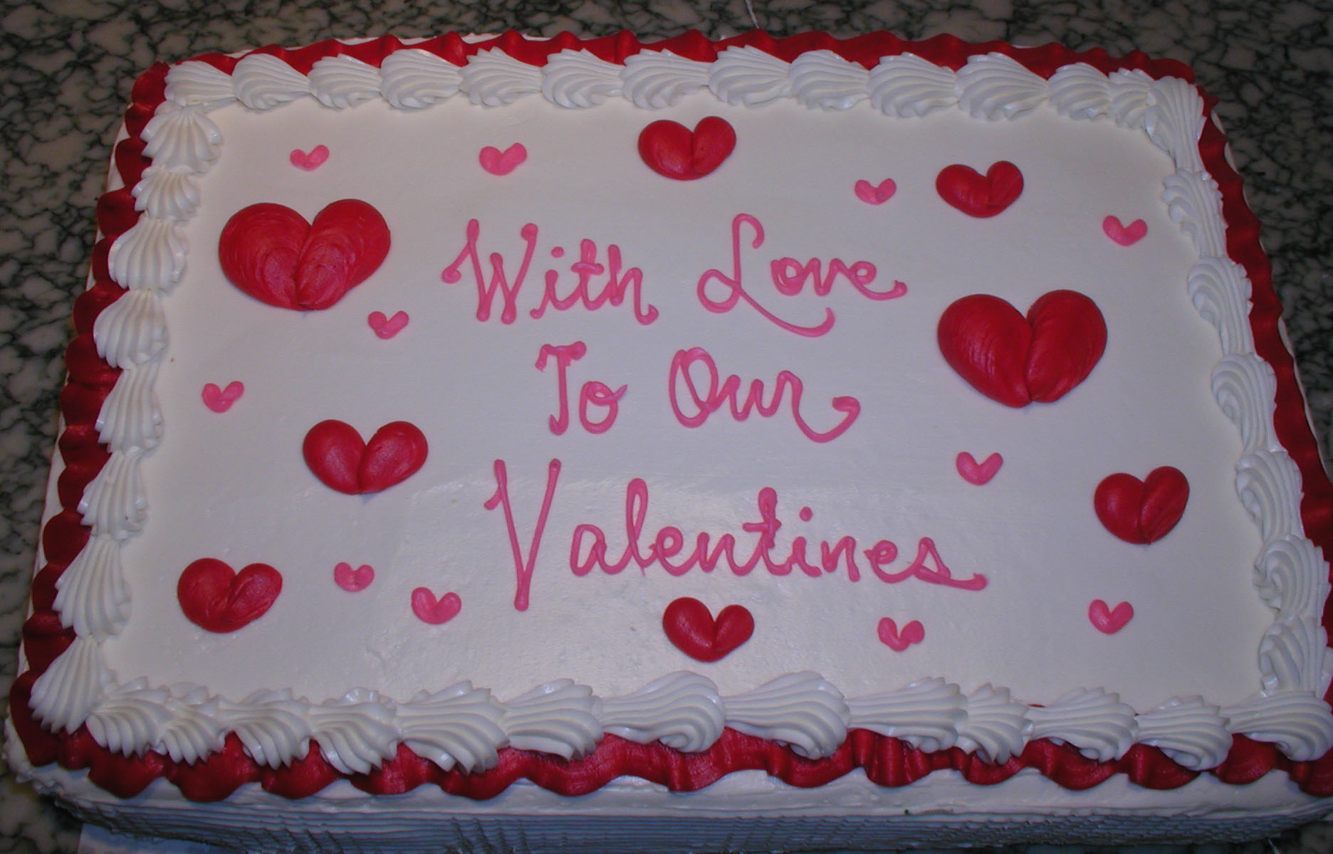 Valentine Sheet Cake Ideas