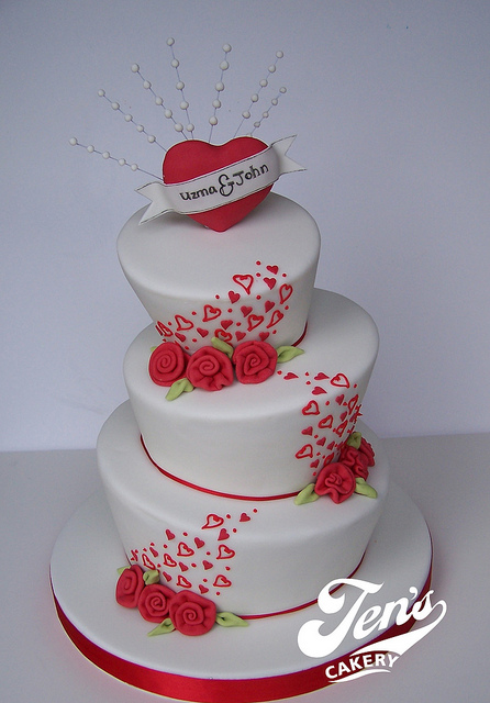 Valentine Wedding Cake Ideas