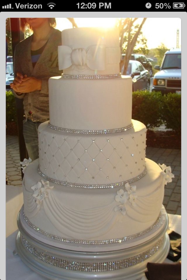 Wedding Cake with Diamonds