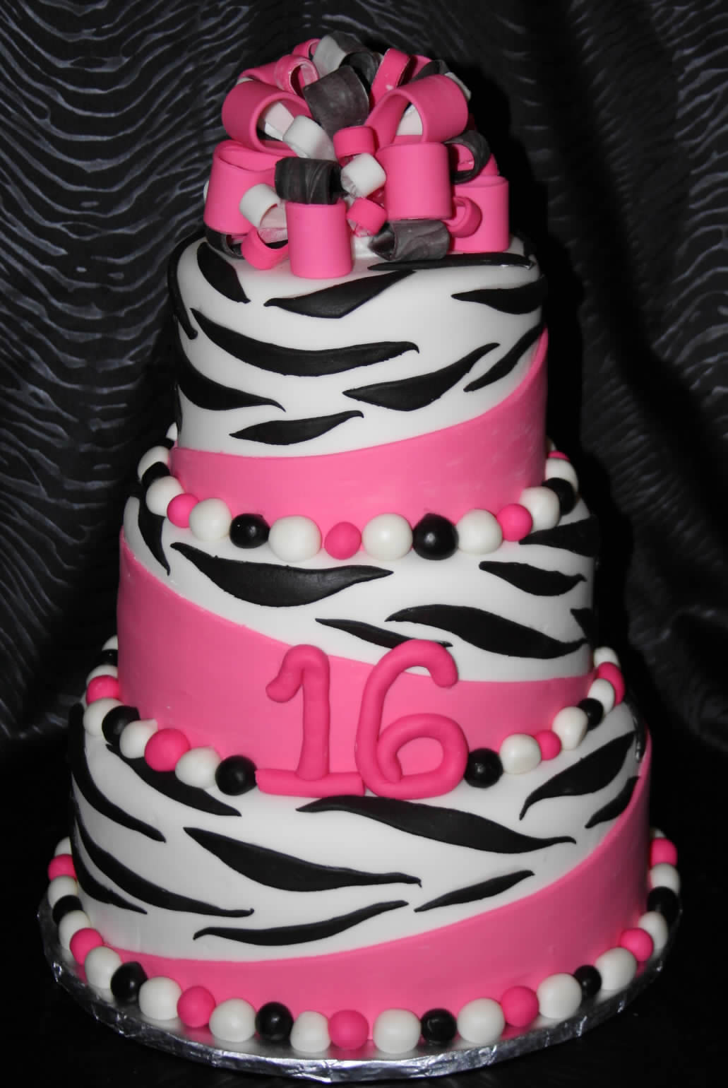 Zebra Birthday Cake Zebra Birthday Cake