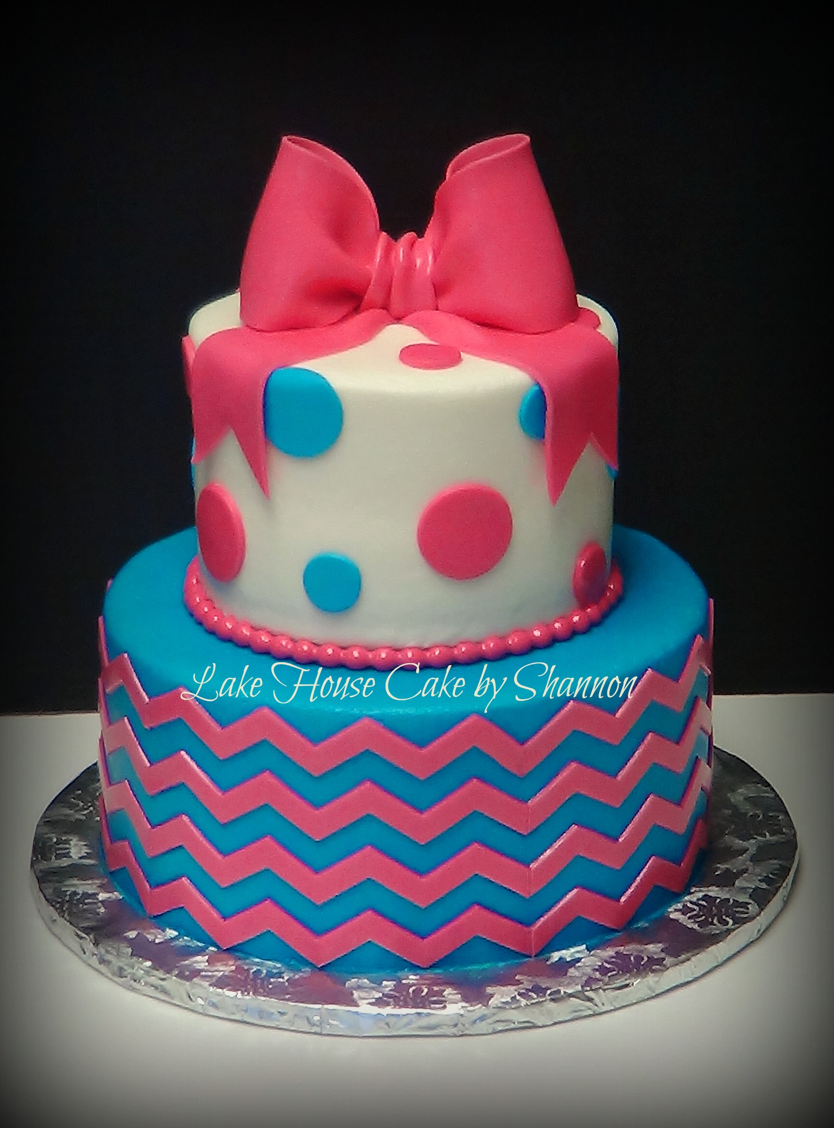 6 Photos of Poke A Dot Bow Cakes 6 Photos of Poke A Dot Bow Cakes