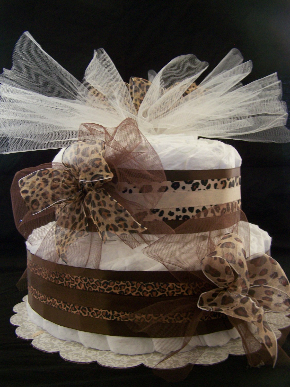 2 Tier Baby Shower Diaper Cake 2 Tier Baby Shower Diaper Cake