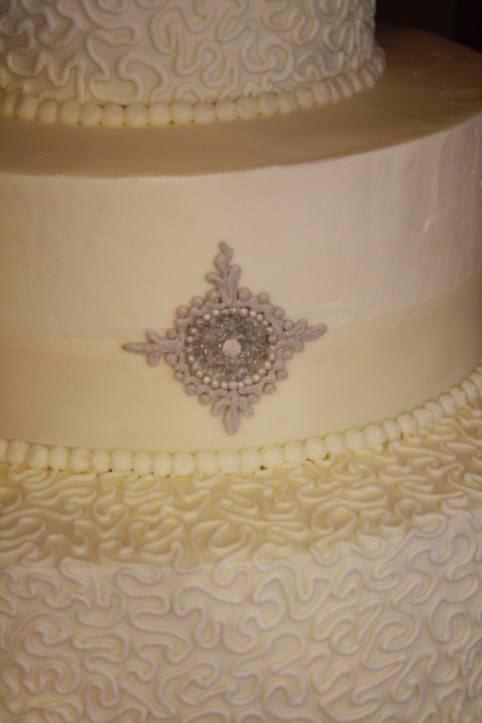3 Tier Cakes with Cornelli Lace