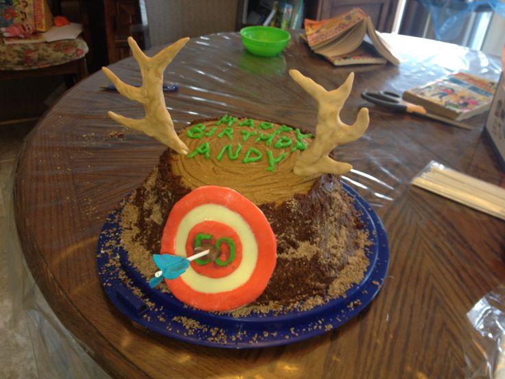 Archery Hunting Birthday Cake