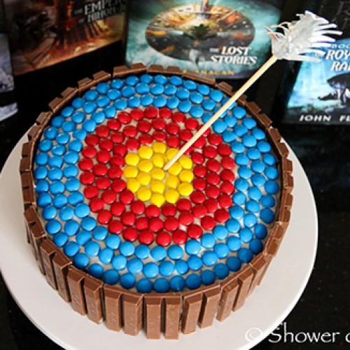 Archery Target Birthday Cake Archery Target Birthday Cake