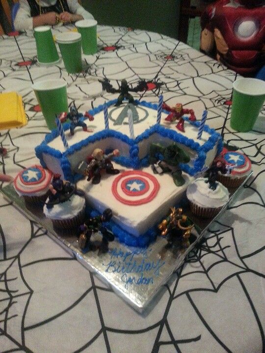 Avengers Birthday Cake