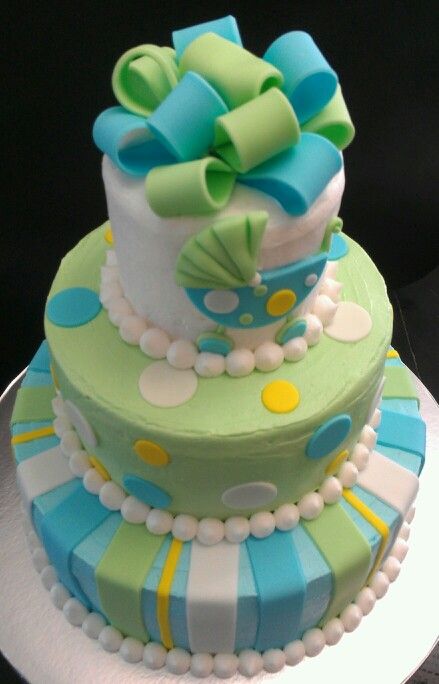 Baby Boy Shower Cake