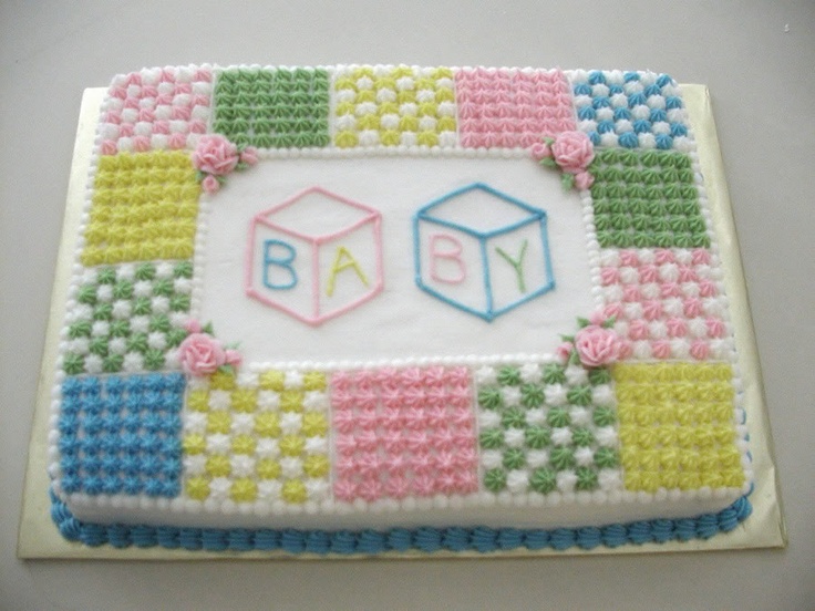 Baby Quilt Cake Ideas