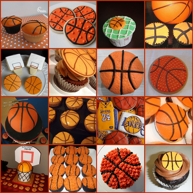 Basketball Cupcakes