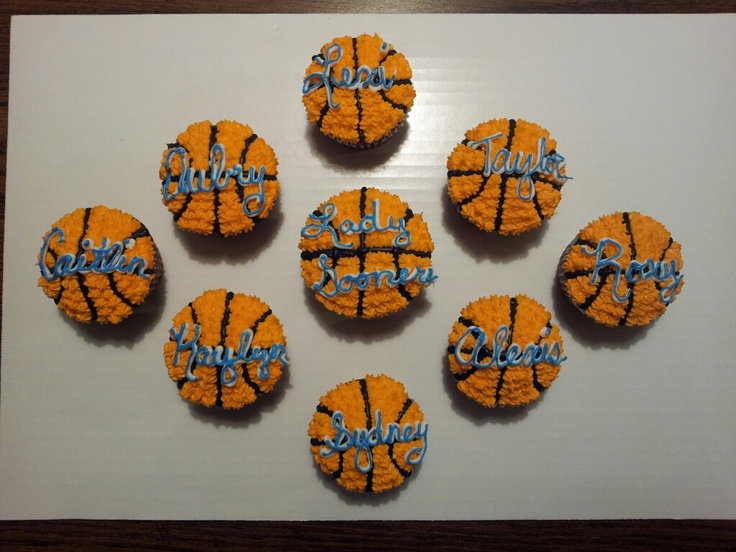 Basketball Cupcakes