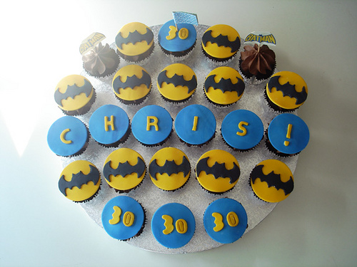 Batman Birthday Cupcakes