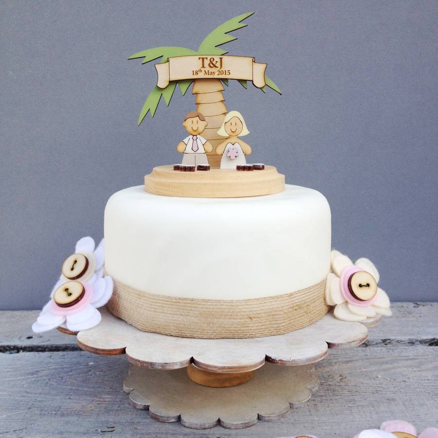 Beach Wedding Cake Topper