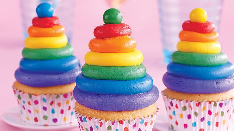 Betty Crocker Rainbow Cupcakes