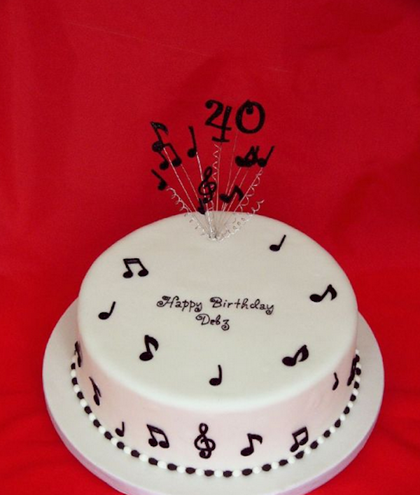 Birthday Cakes with Music Theme