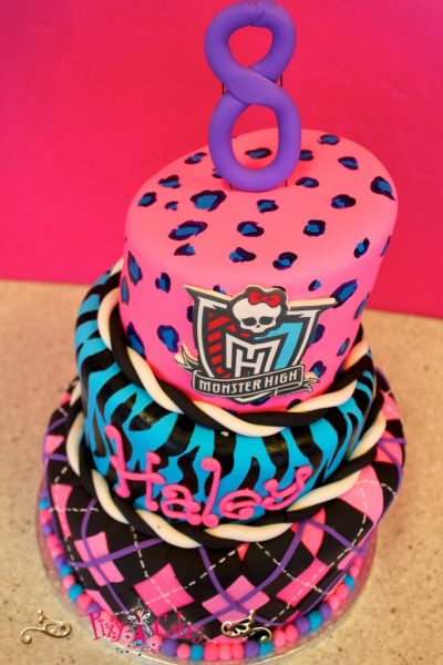 Blue Purple and Pink Girl Birthday Cakes Blue Purple and Pink Girl Birthday Cakes