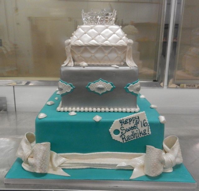 Blue Sweet 16 Birthday Cakes Blue Sweet 16 Birthday Cakes