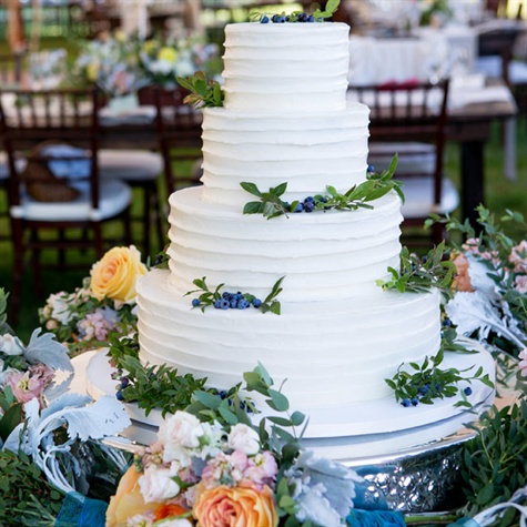 Blueberry Wedding Cake