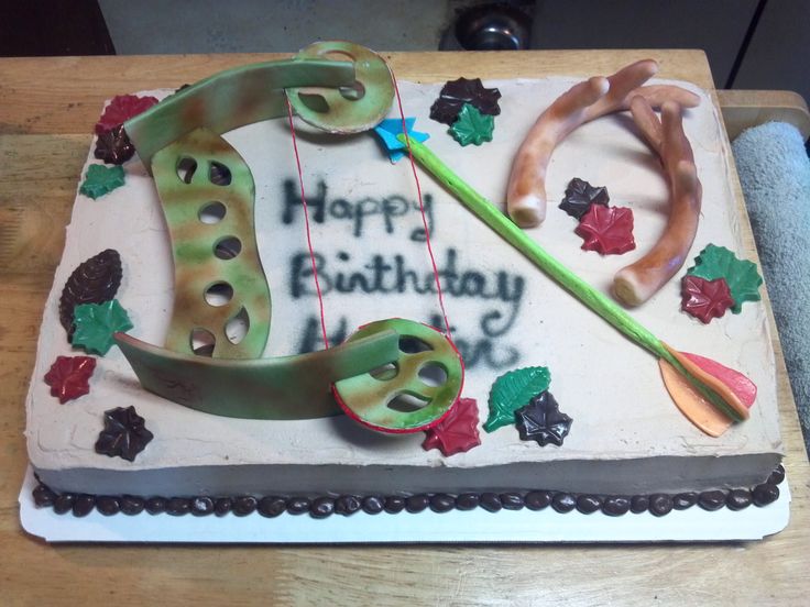 Bow and Arrow Birthday Cake Bow and Arrow Birthday Cake