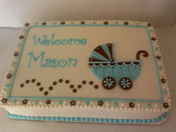 Boy Baby Shower Sheet Cake Boy Baby Shower Sheet Cake