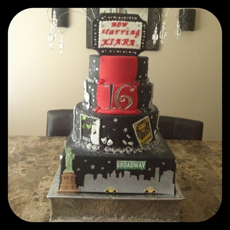 Broadway Sweet 16 Cake