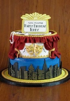 Broadway Themed Cake