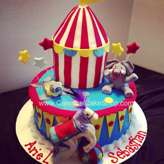 Buttercream Circus Cake