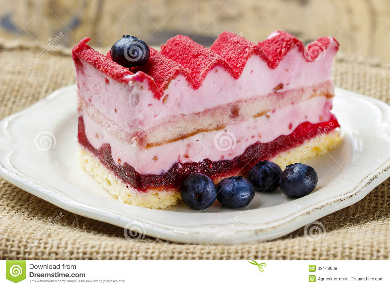 Cake Decorated with Fresh Fruit