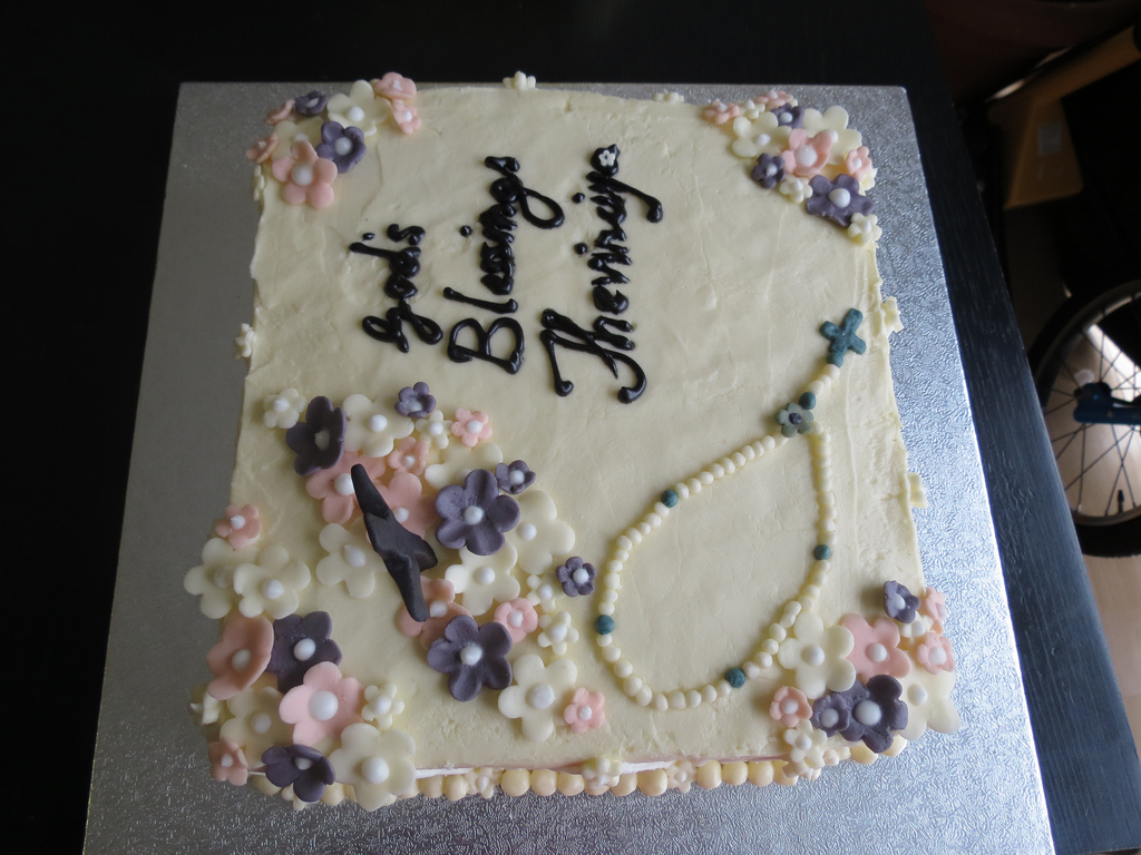 Cake with Rosary Cross