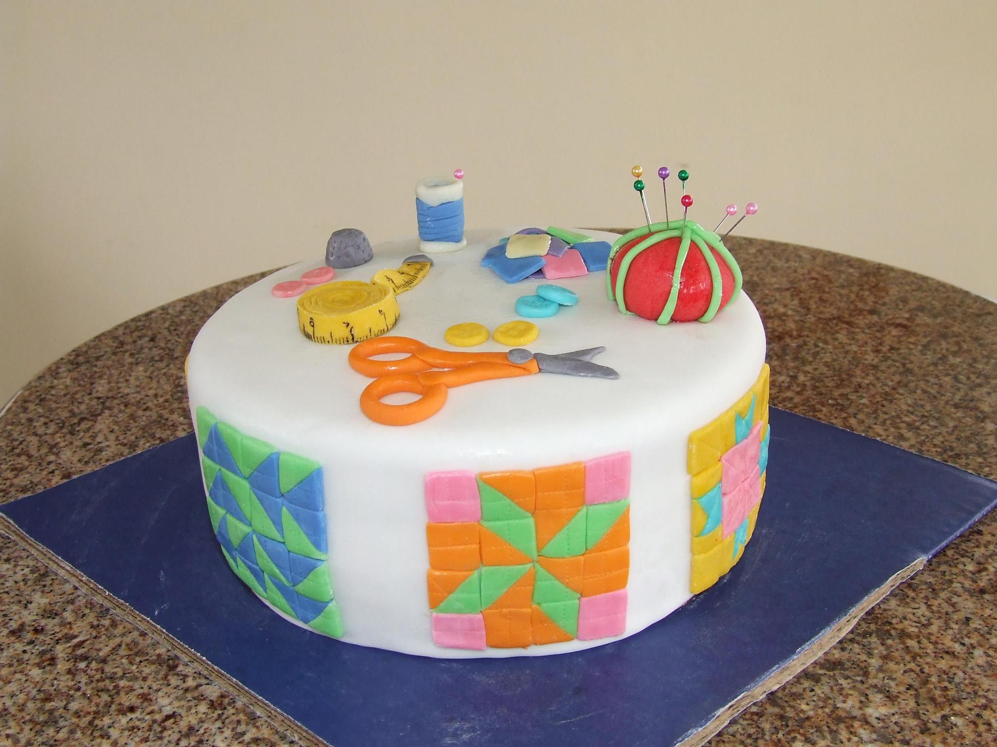 Cakes Decorated Like Quilts