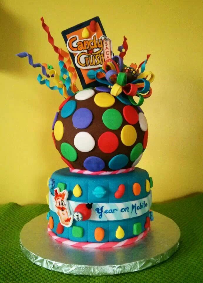 Candy Crush Birthday Cake