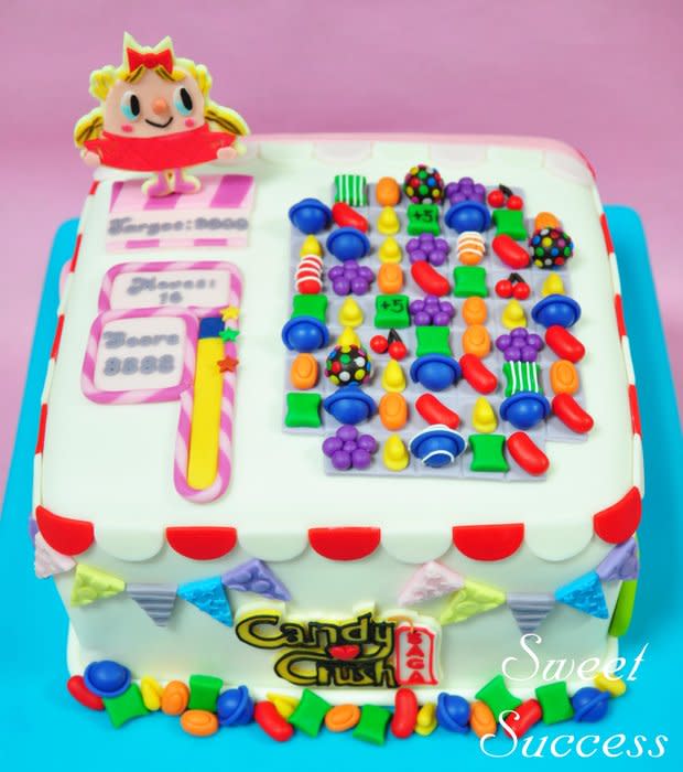 Candy Crush Birthday Cake