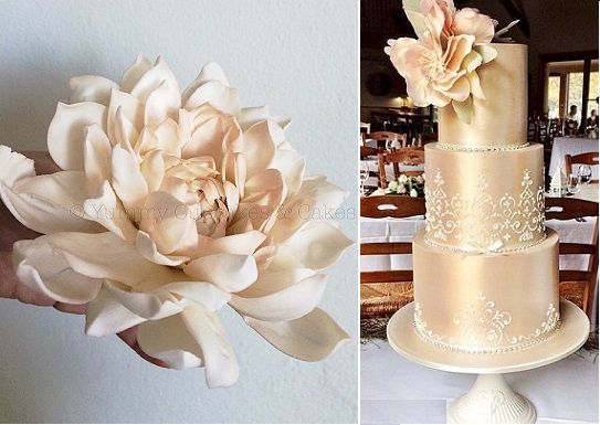 Champagne Wedding Cake