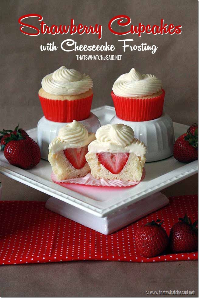 Cheesecake Cupcakes with Strawberry