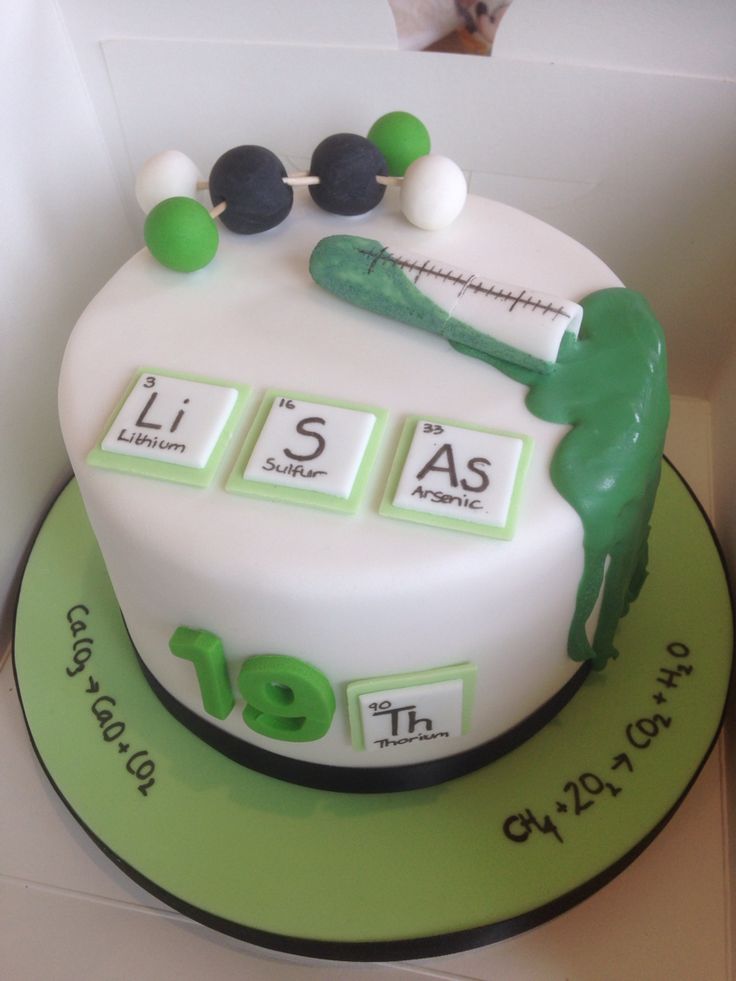 Chemistry Birthday Cake