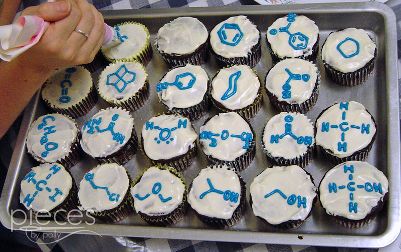 Chemistry Mole Day Cupcakes