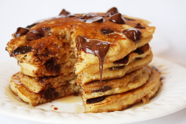 12 Photos of Cholcate Chip Pancakes