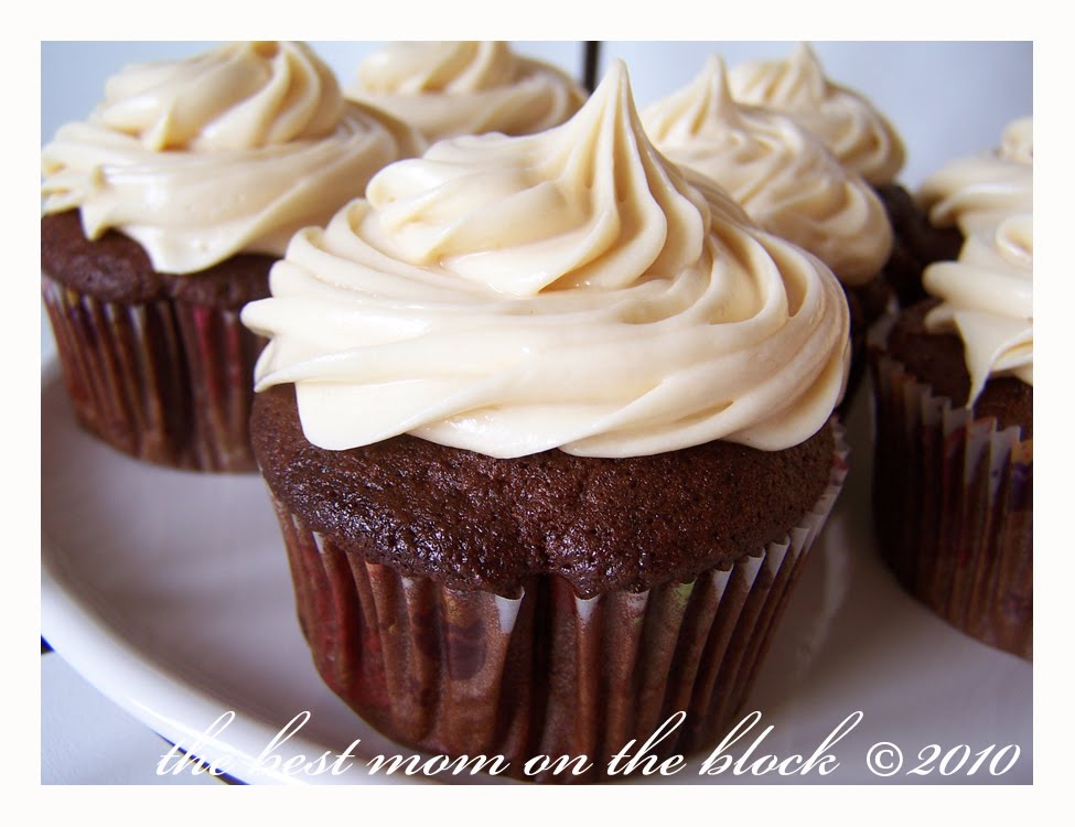 Chocolate Cupcakes with Peanut Butter Frosting