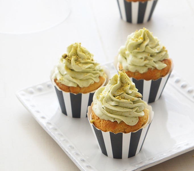 Chocolate Pistachio Cupcakes