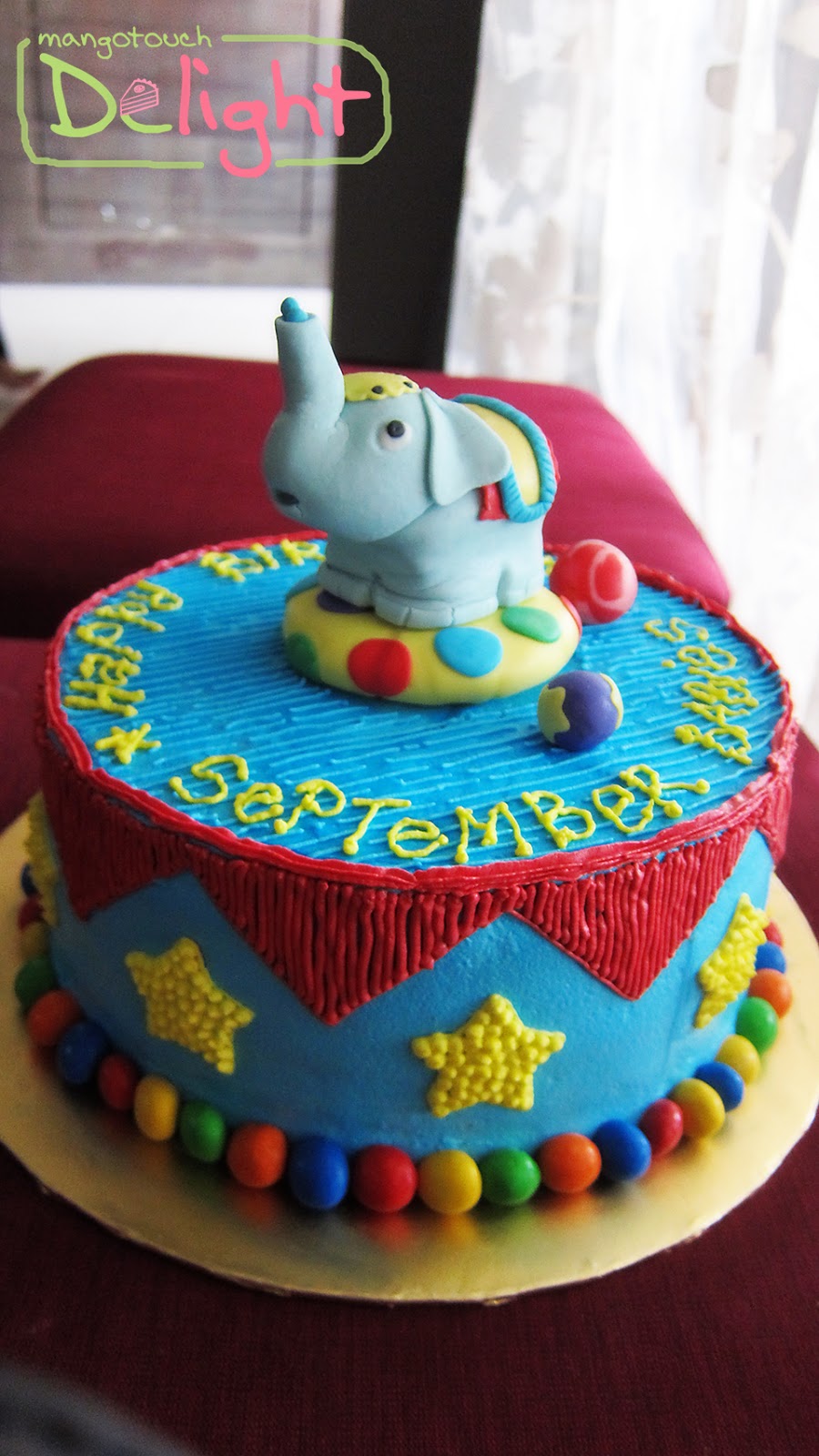 Circus Theme Birthday Cake
