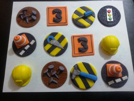 Construction Cupcake Toppers